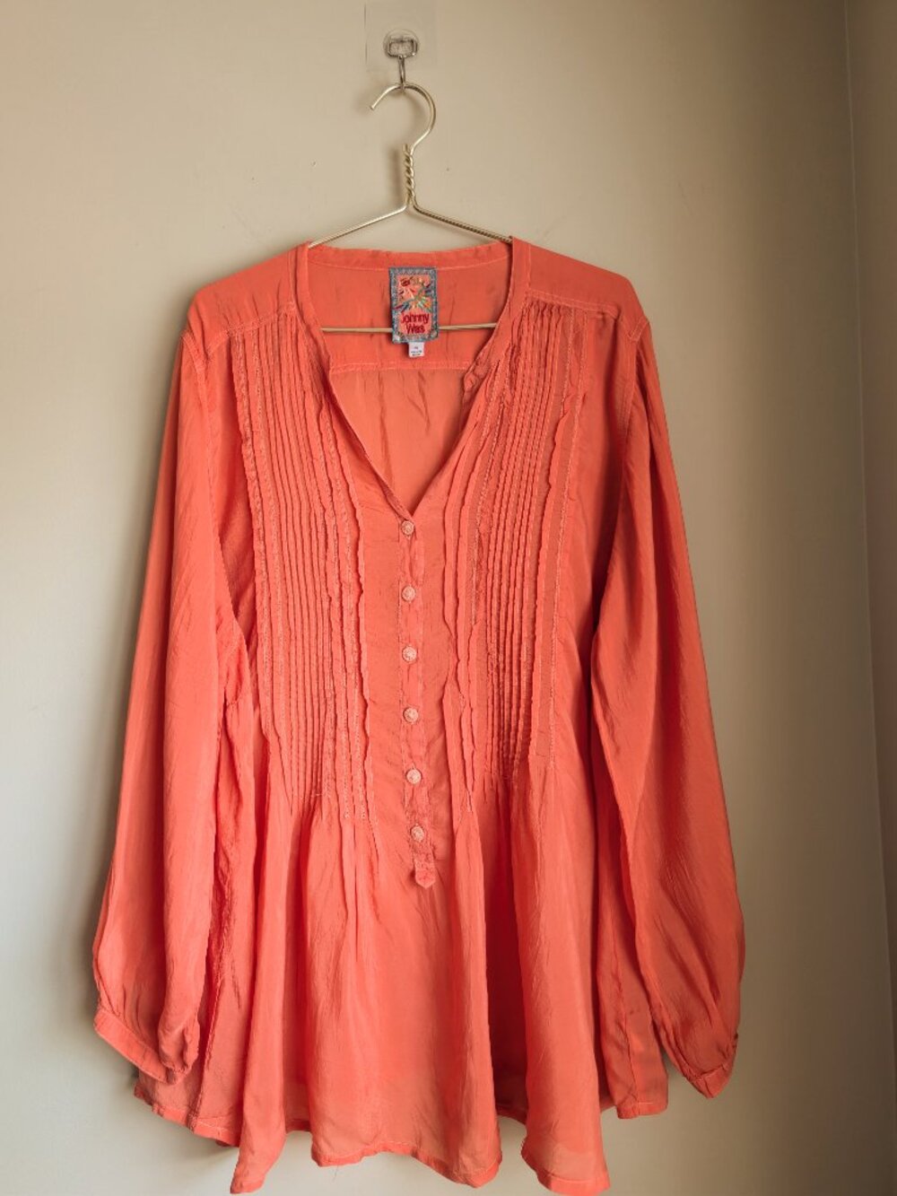 Johnny Was Pandora Pintuck Blouse - Picture 3 of 10